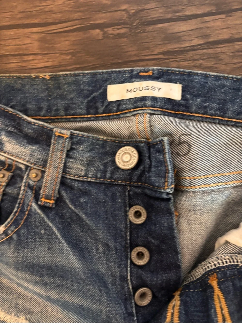 Moussy button fly jeans size waist 25 - Picture 5 of 6
